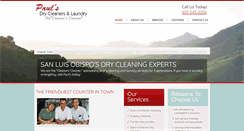 Desktop Screenshot of paulsdrycleaners.com